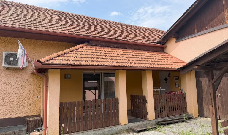 Hiša in poslovni prostori.